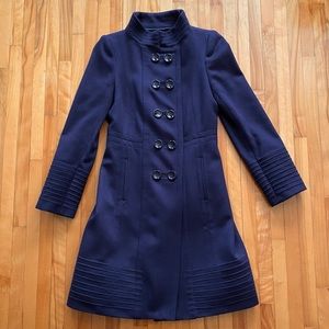 Navy wool Zara Woman coat